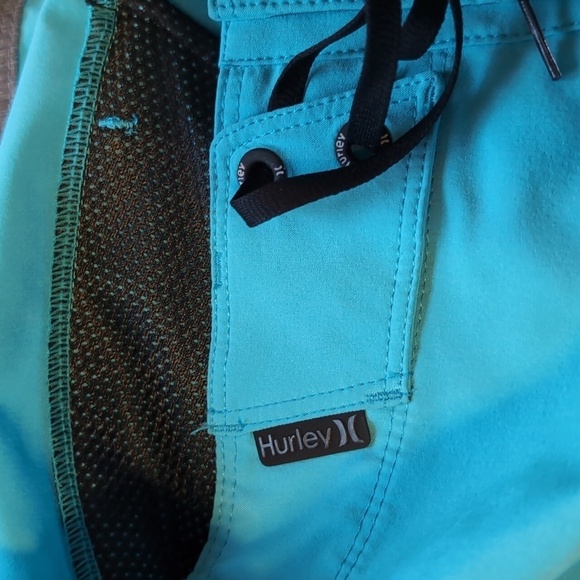 Mens Hurley Aqua Board Shorts Swim Shorts Sz 30 - Picture 4 of 8